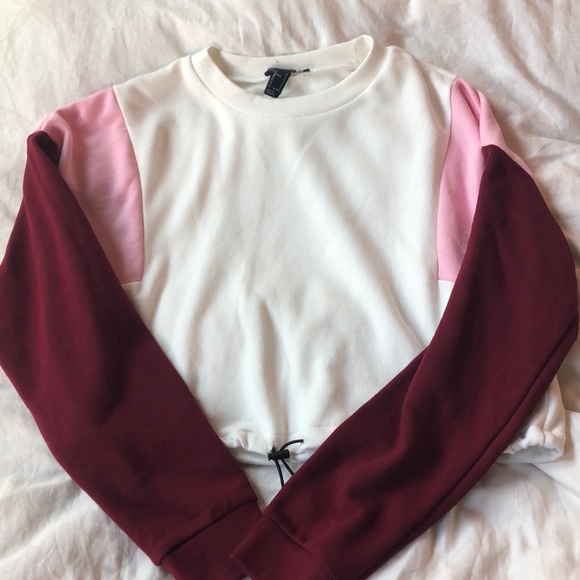 Colorblock Drawstring Pullover Sweatshirt - Picture 2 of 3